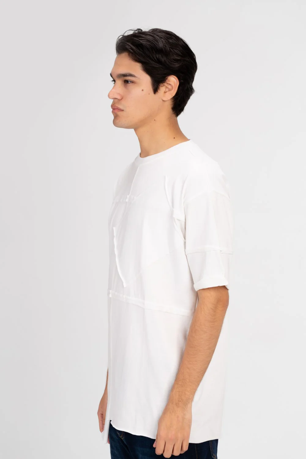 Men's Round Neck Oversized T-shirt In Modern Cut - Image 7