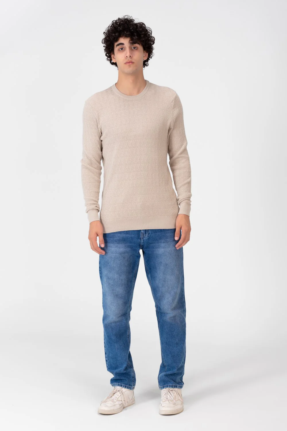 Men's Round Neck Pullover Made Of Cotton - Image 3