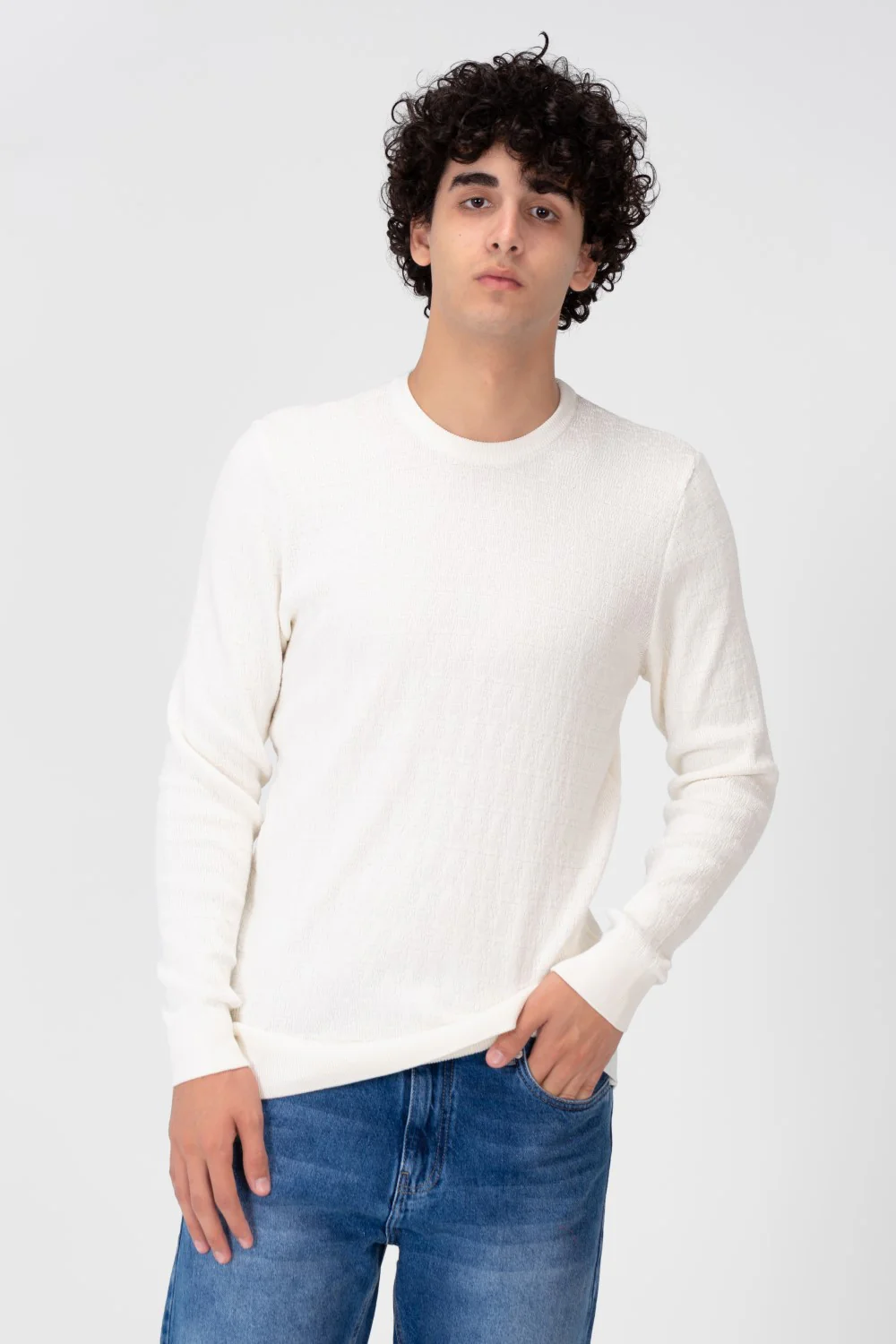 Men's Round Neck Pullover Made Of Cotton - Image 7