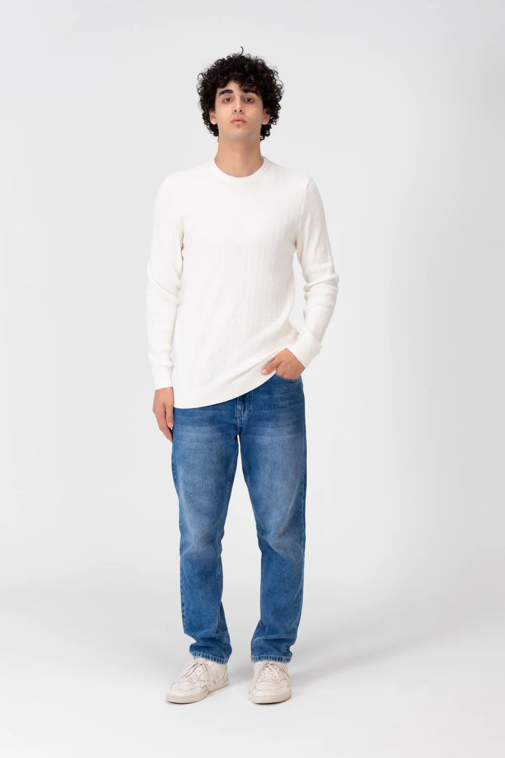 Men's Round Neck Pullover Made Of Cotton - Image 9