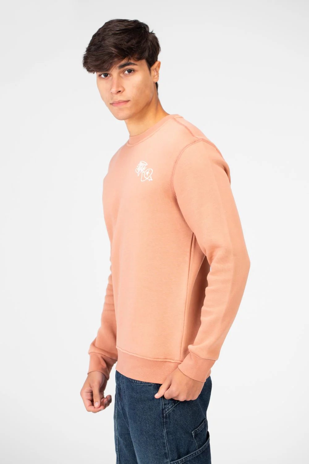 Men's Round Neck Sweatshirt With A Graphic Print On The Back - Image 7
