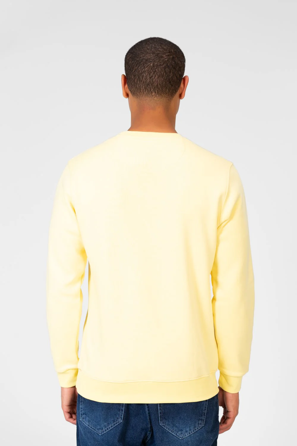 Men's Round Neck Sweatshirt With Text Print - Image 10