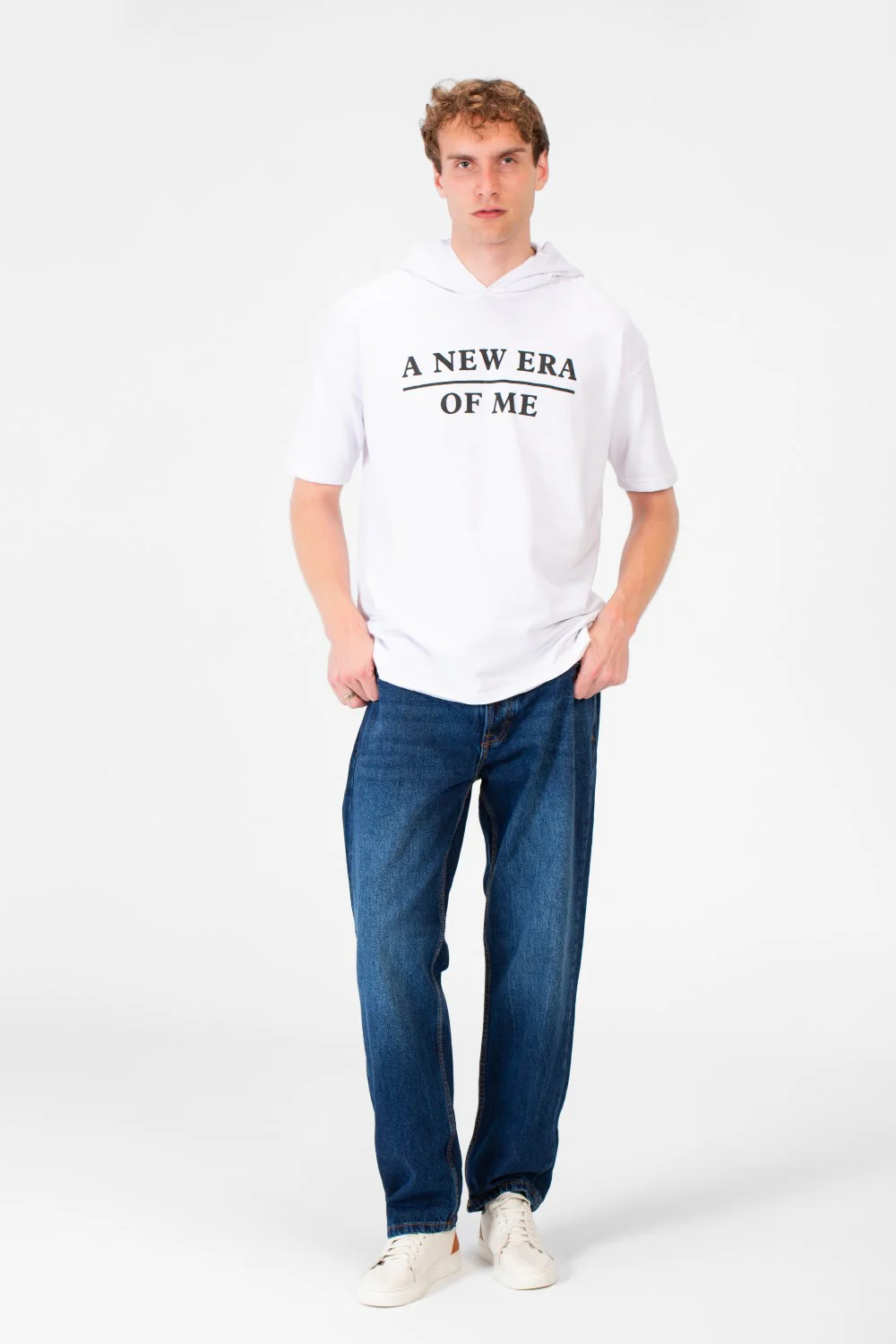 Men's Round Short Sleeves Regular Fit Summer Melton Hood T-shirt - Image 12