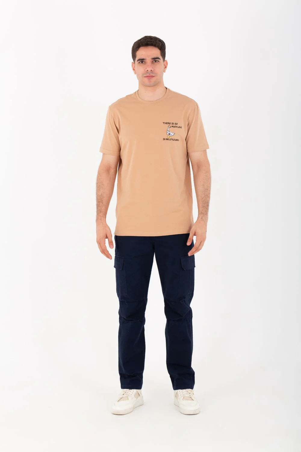 Mens Round Slim Fit Printed T-shirt With Single Lycra Material - Image 9