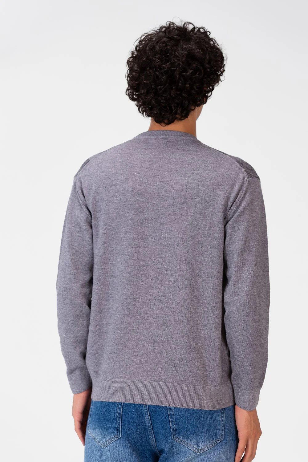 Men's Round Striped Long Sleeve Pullover - Image 2