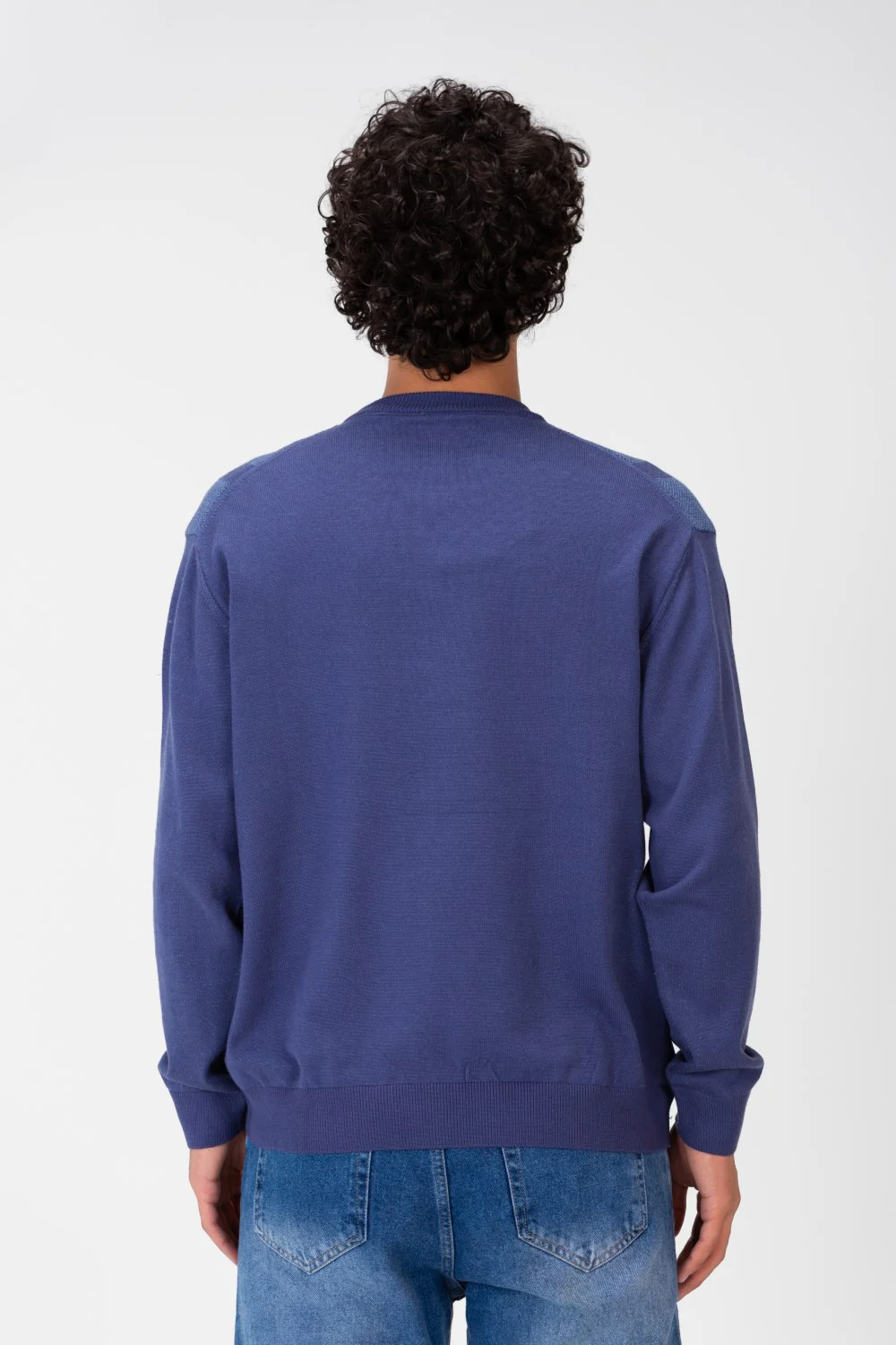 Men's Round Striped Long Sleeve Pullover - Image 5