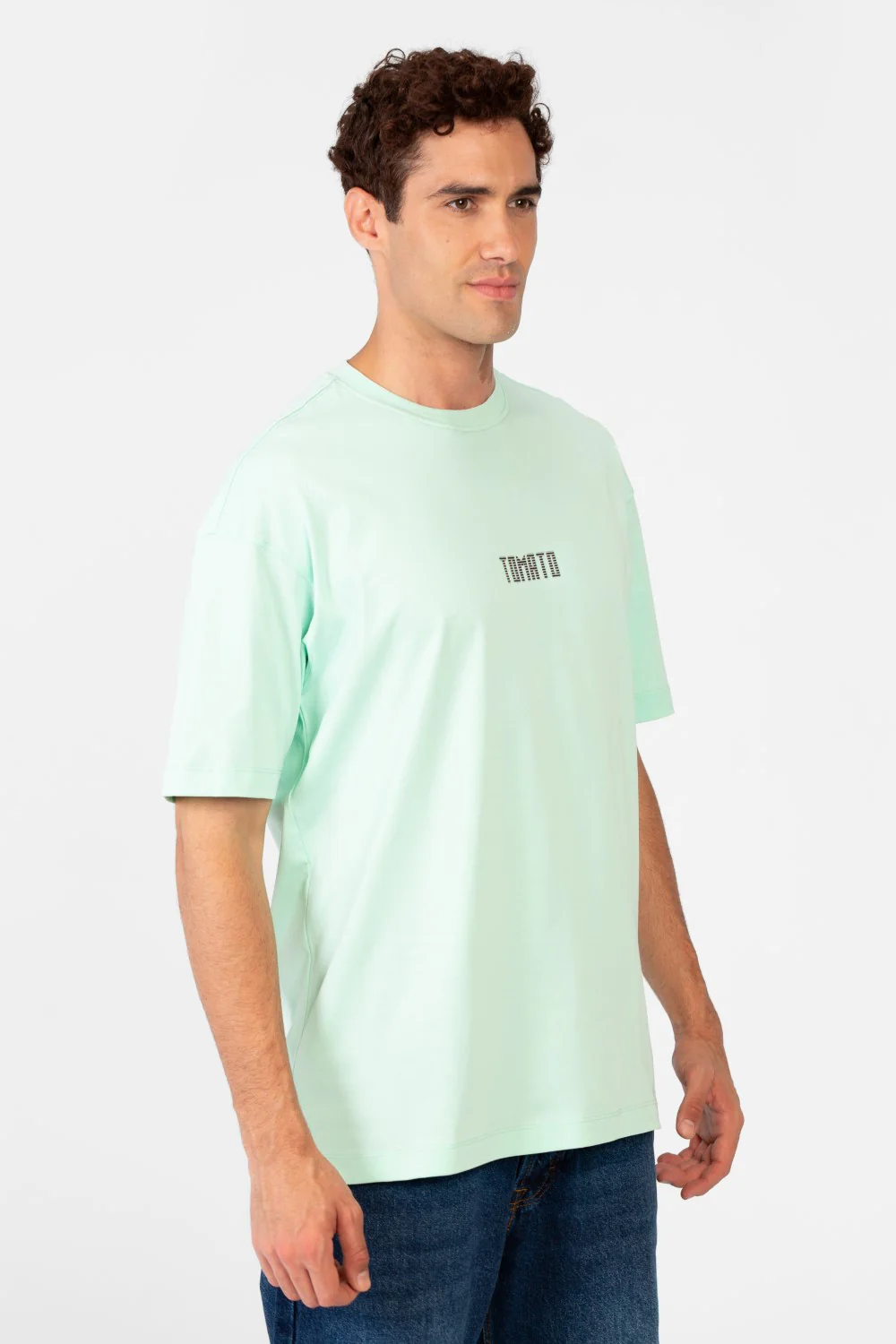 Men's Round Tomato Print Regular Fit T-Shirt - Image 15