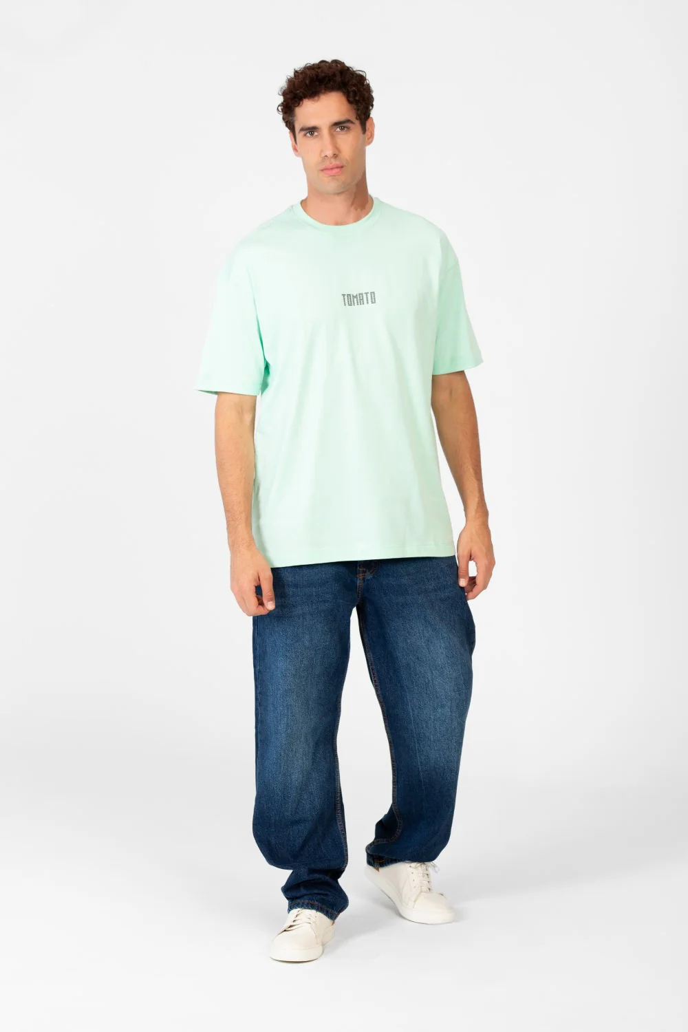 Men's Round Tomato Print Regular Fit T-Shirt - Image 16