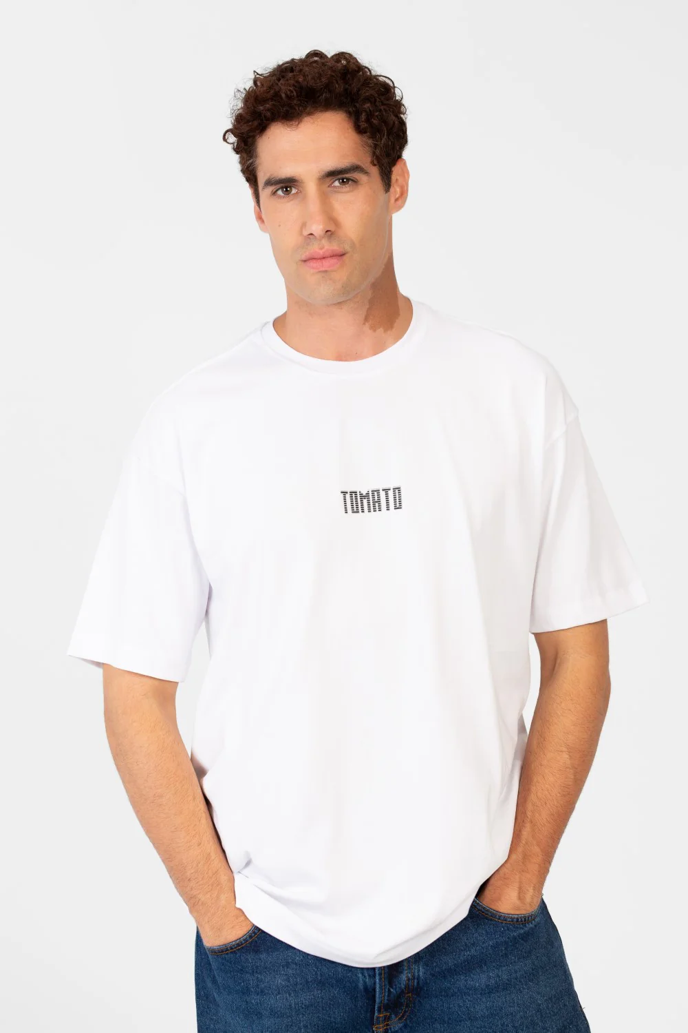 Men's Round Tomato Print Regular Fit T-Shirt - Image 17