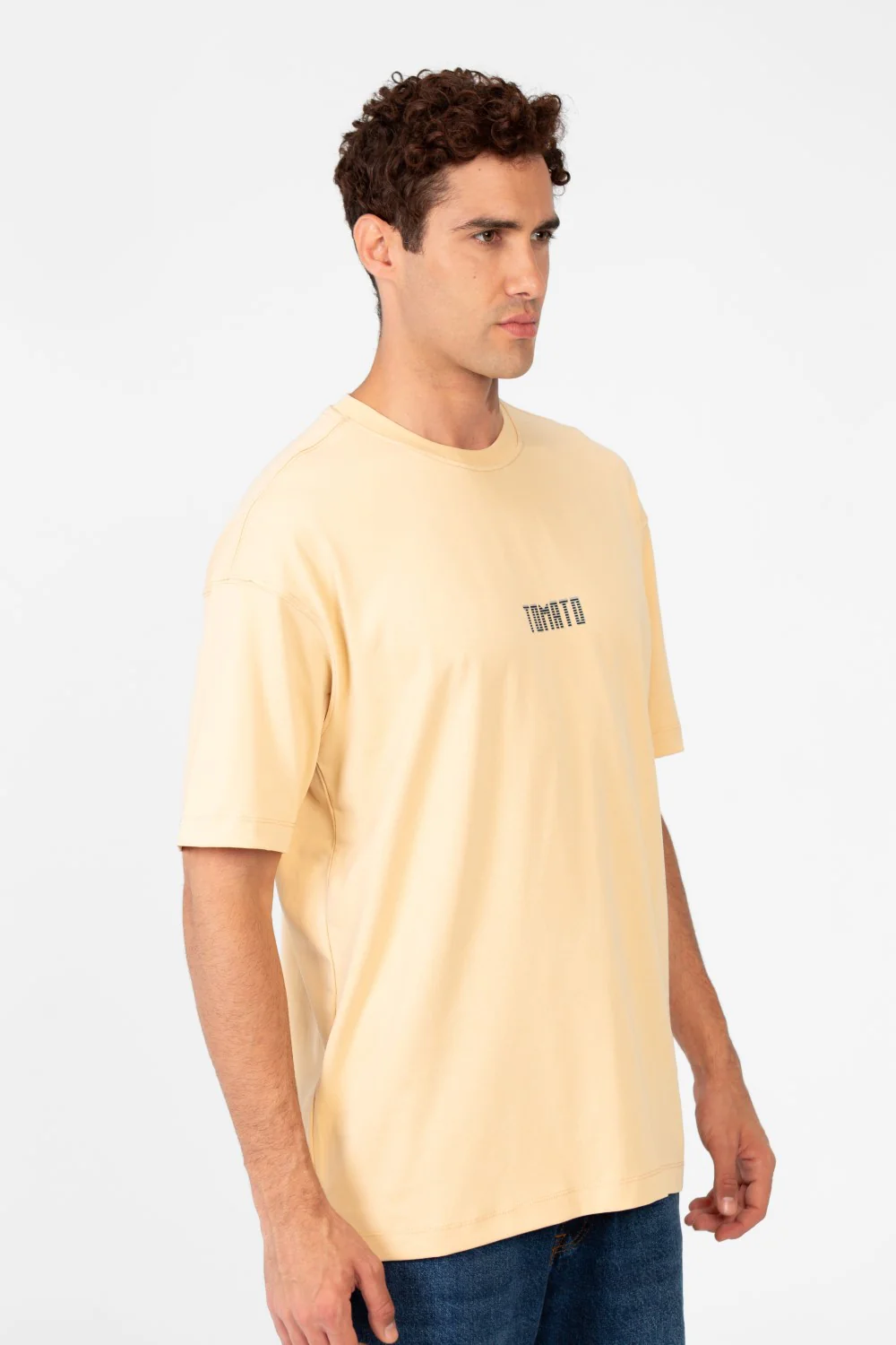 Men's Round Tomato Print Regular Fit T-Shirt - Image 3