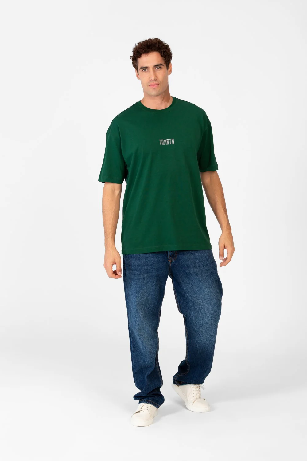 Men's Round Tomato Print Regular Fit T-Shirt - Image 8