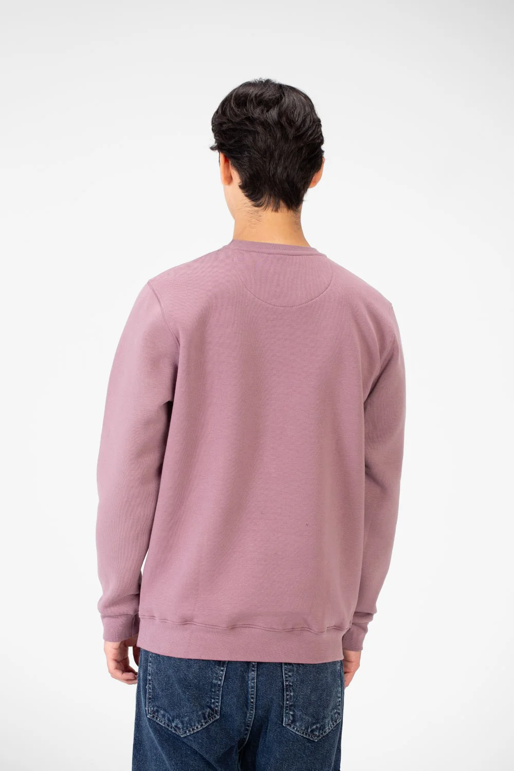 Men's Rounded Neck Sweatshirt With Front Print - Image 6