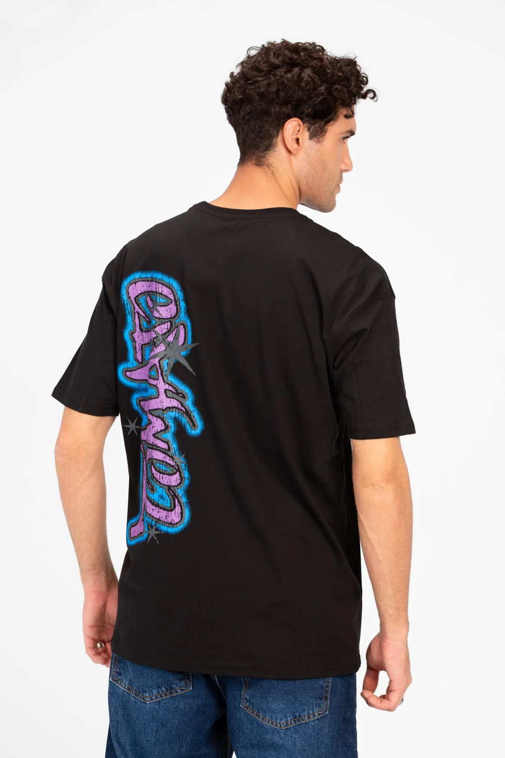 Men's Rounded Printed Regular Fit T-Shirt - Image 2