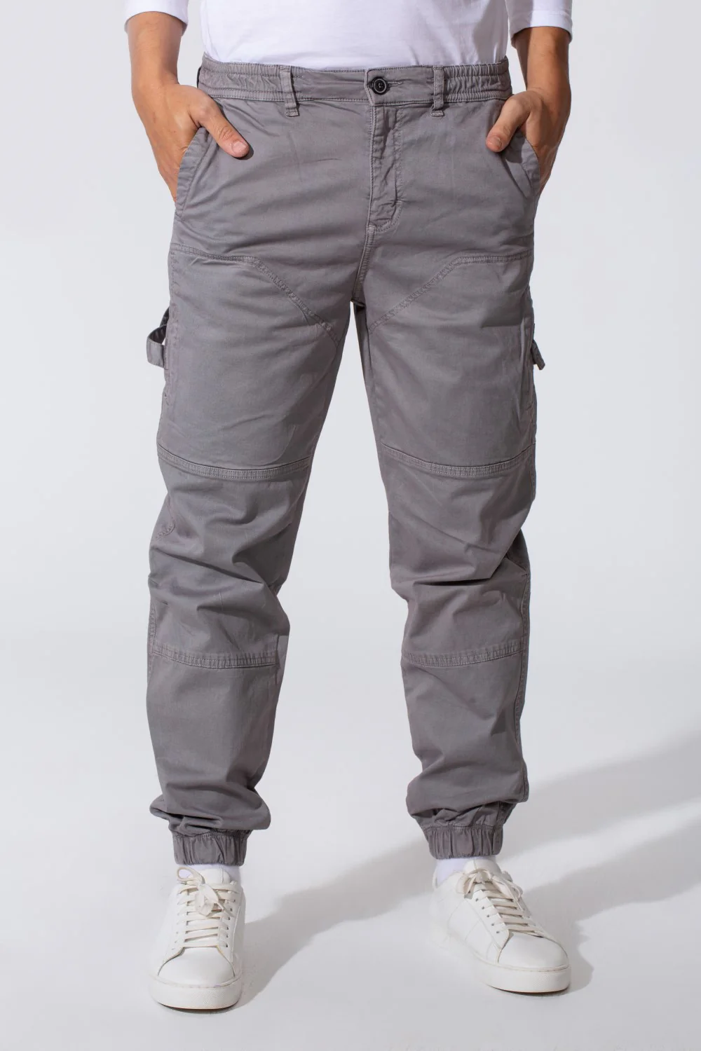 Men's Sharwal Gabardine Trousers Pants With Pockets And Basic Details - Image 5