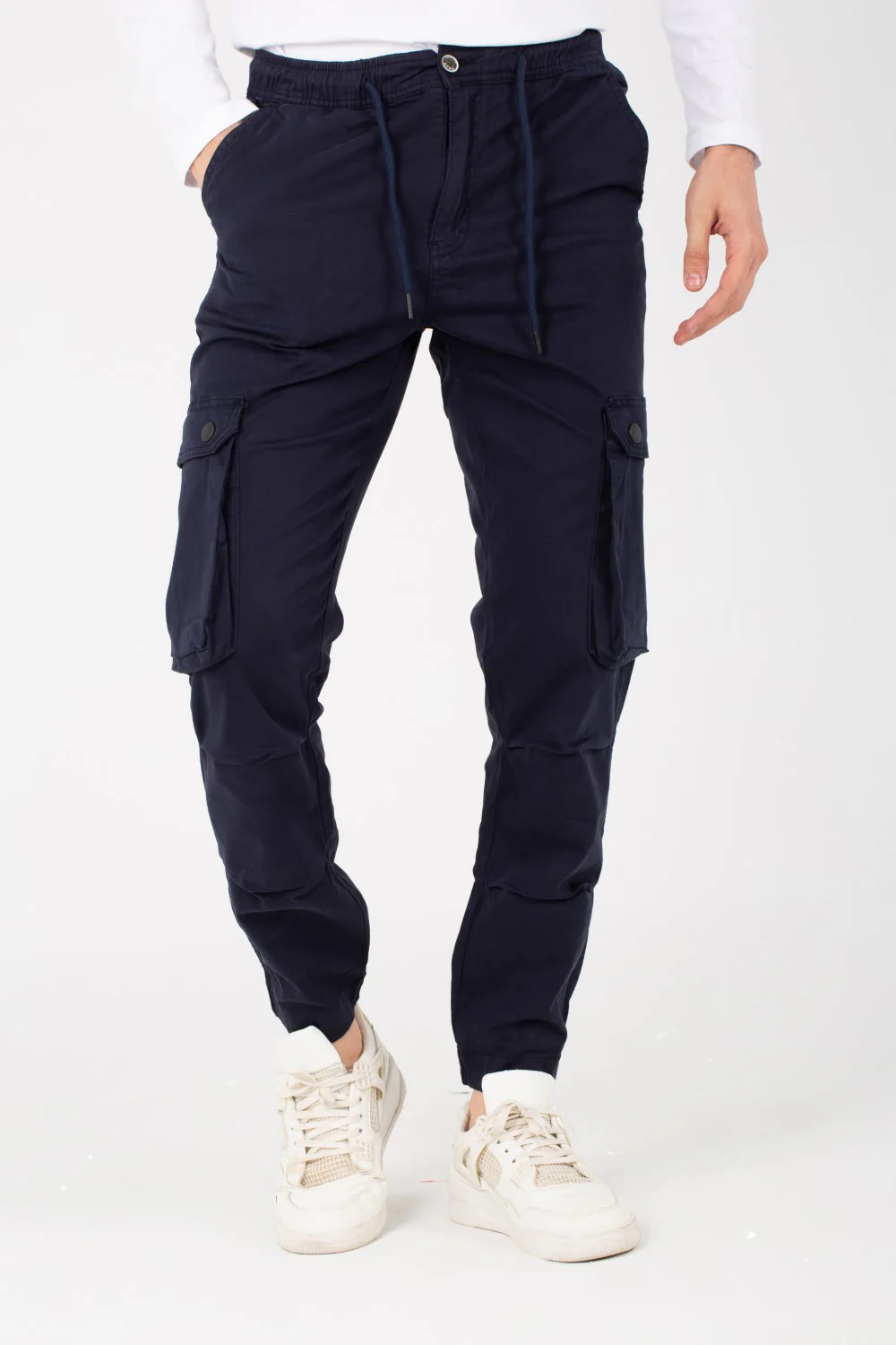 Mens Sherwal Gabardine Pants With Distinctive Side Ppockets - Image 4