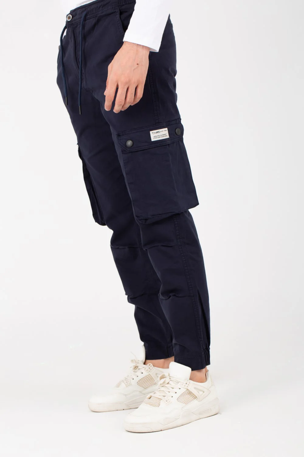 Mens Sherwal Gabardine Pants With Distinctive Side Ppockets - Image 6