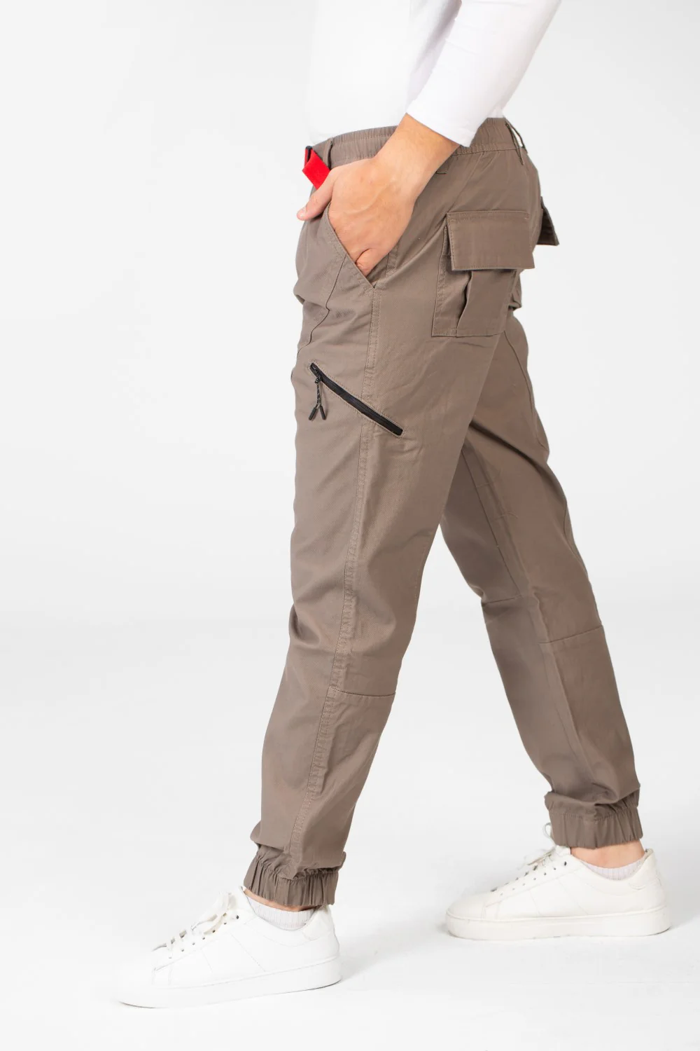 Men's Sherwal Gabardine Pants With Pockets - Image 8