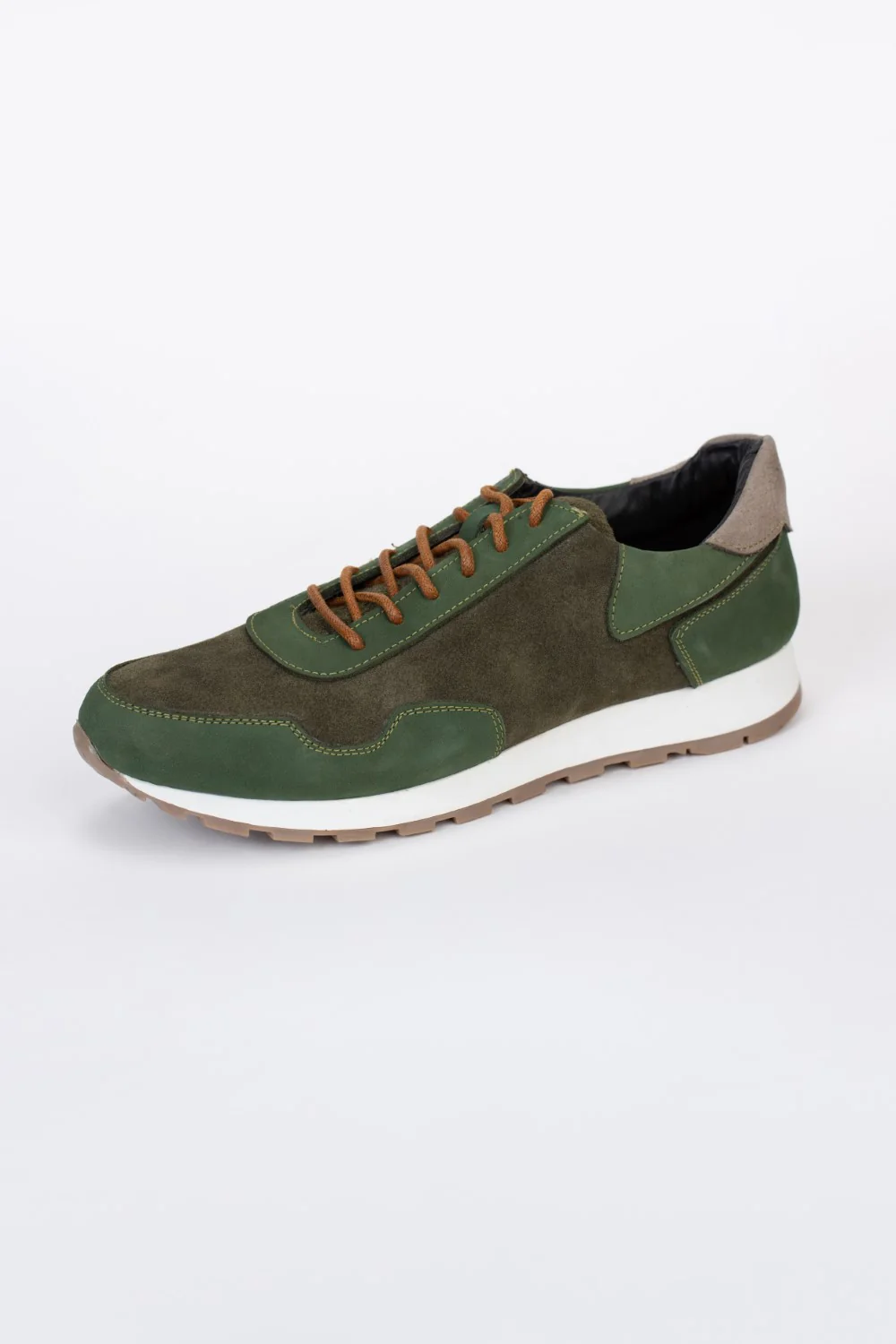 Mens Shoes Two Tone Suede Lace Up Shoes - Image 10
