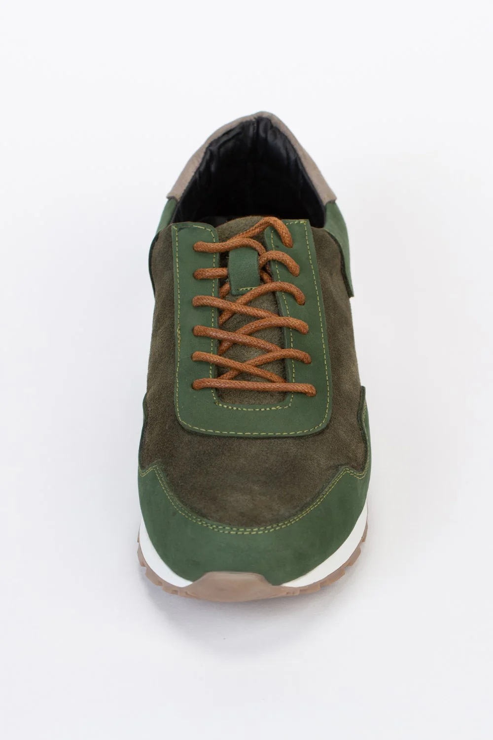 Mens Shoes Two Tone Suede Lace Up Shoes - Image 12