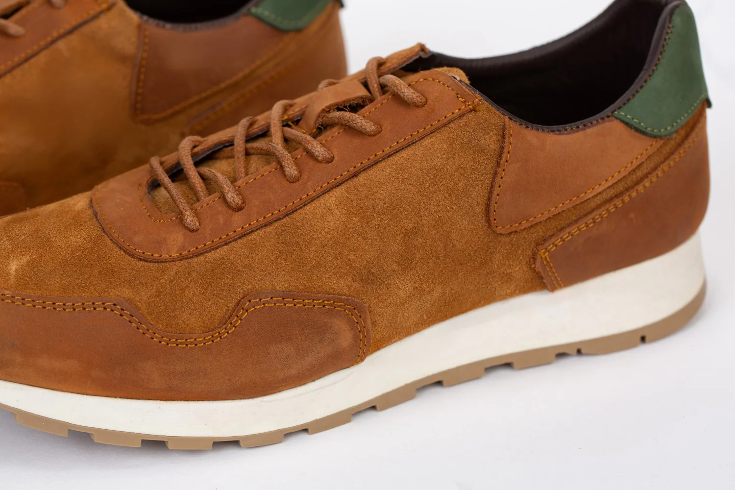 Mens Shoes Two Tone Suede Lace Up Shoes - Image 15