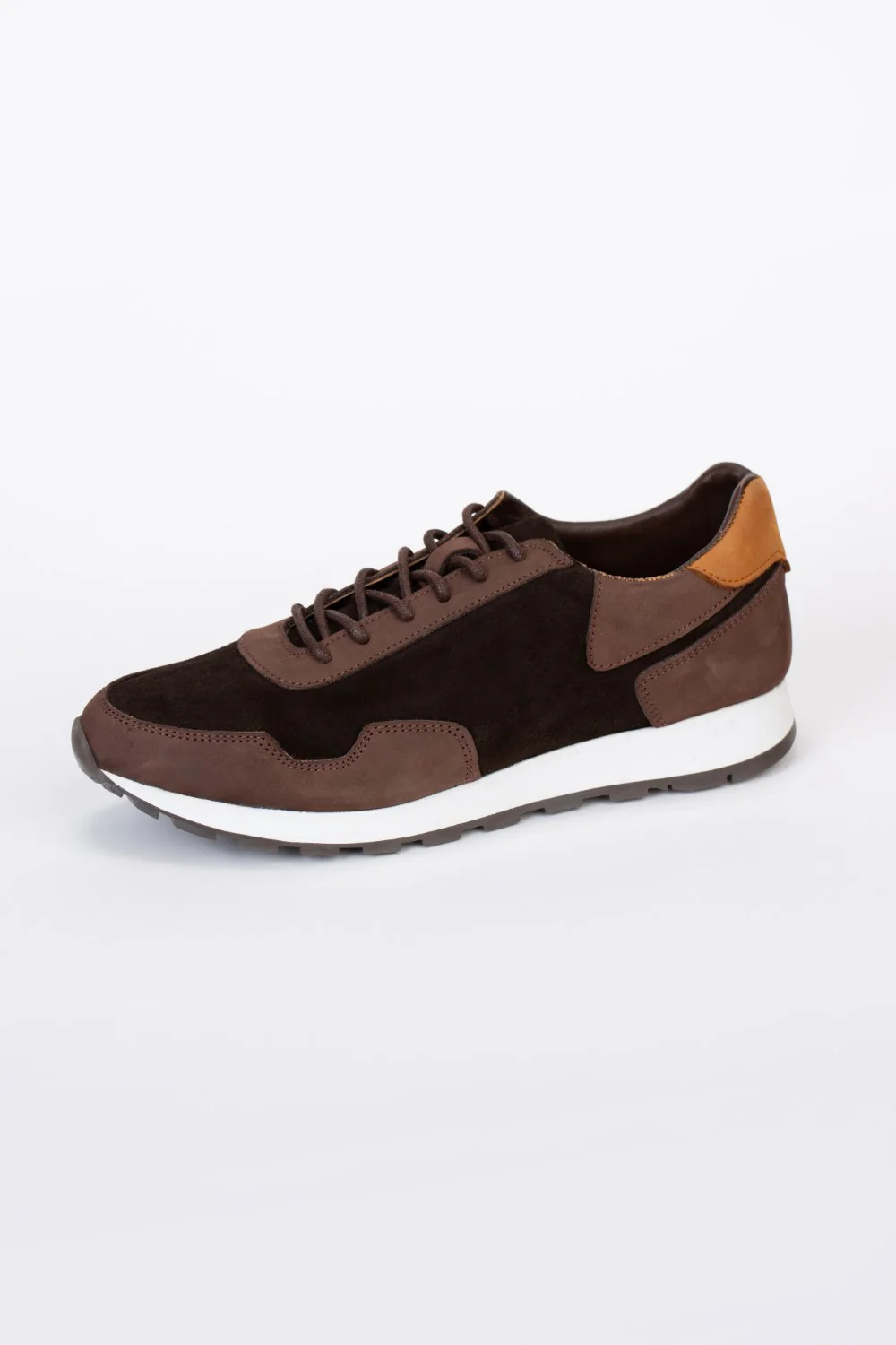 Mens Shoes Two Tone Suede Lace Up Shoes - Image 6