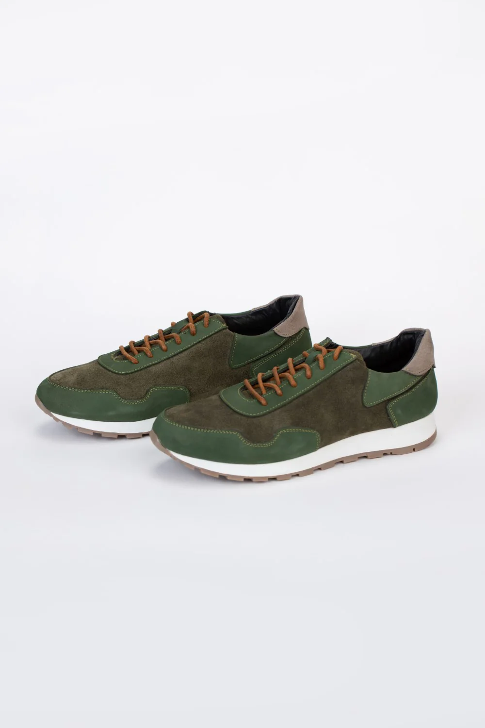 Mens Shoes Two Tone Suede Lace Up Shoes - Image 9
