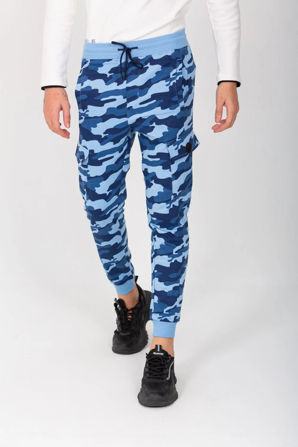 Men's Slim Fit Army Baggy Sports Soft Melton Camouflage Sweatpants - Image 16