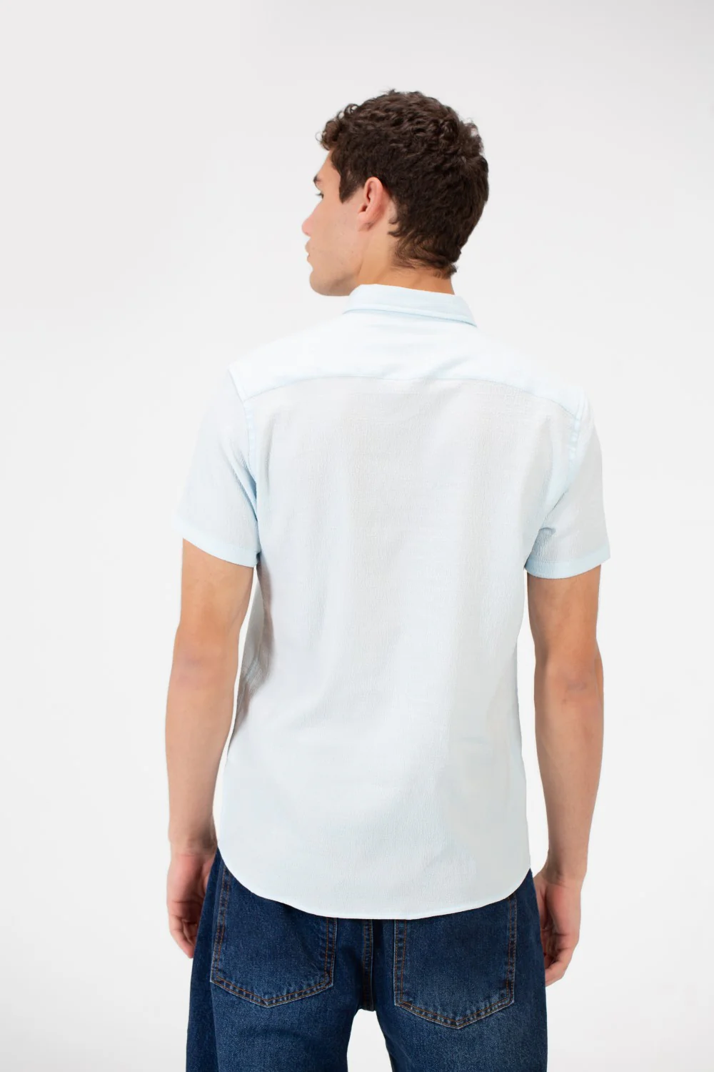 Men's Slim Fit Basic Half Sleeve Shirt - Image 10