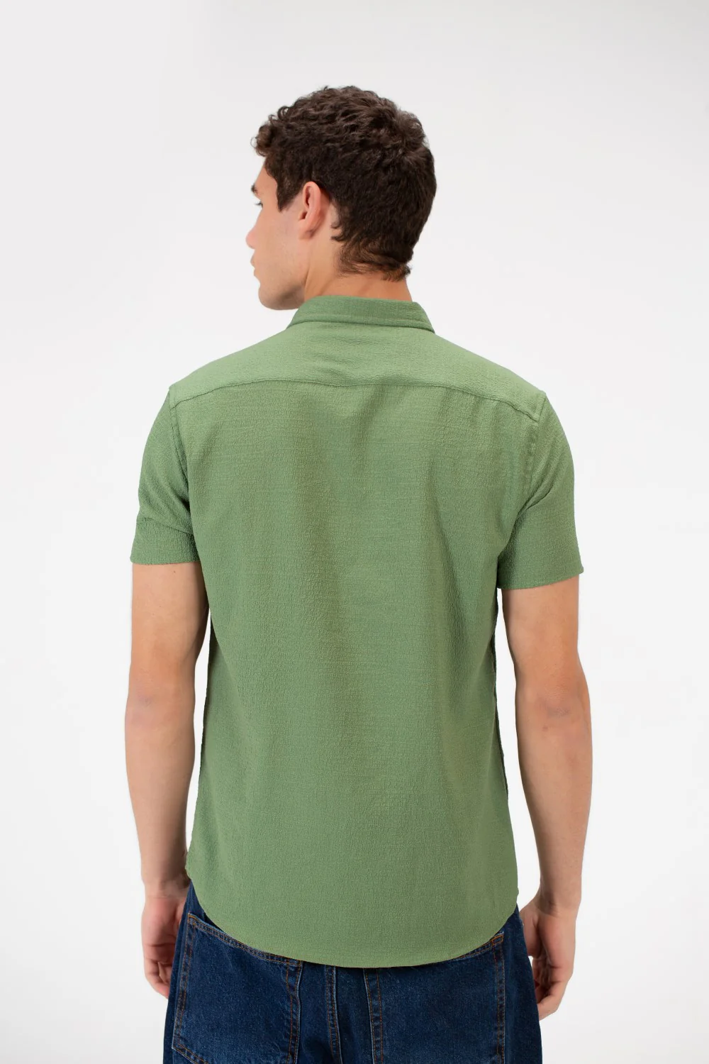 Men's Slim Fit Basic Half Sleeve Shirt - Image 14