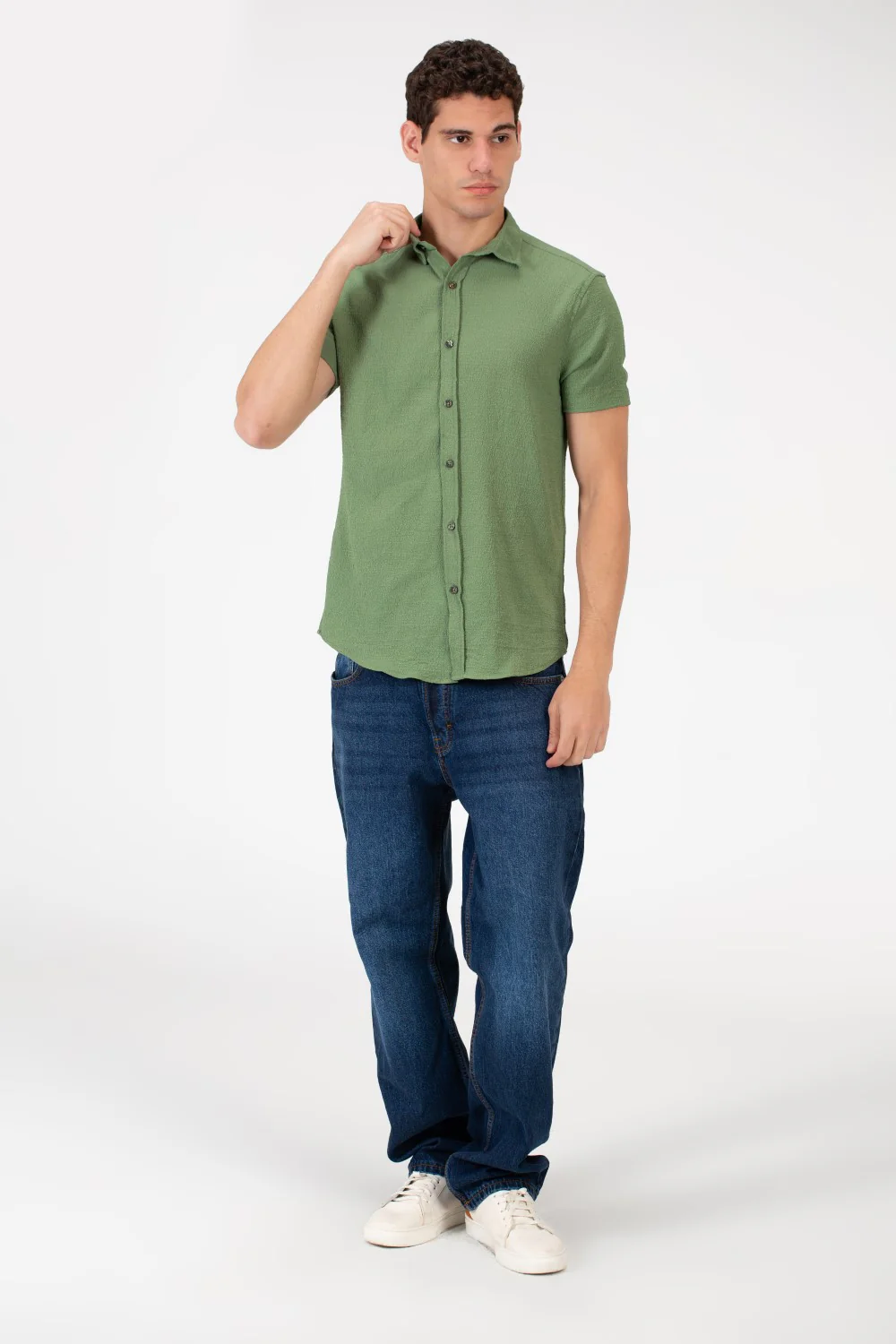 Men's Slim Fit Basic Half Sleeve Shirt - Image 16