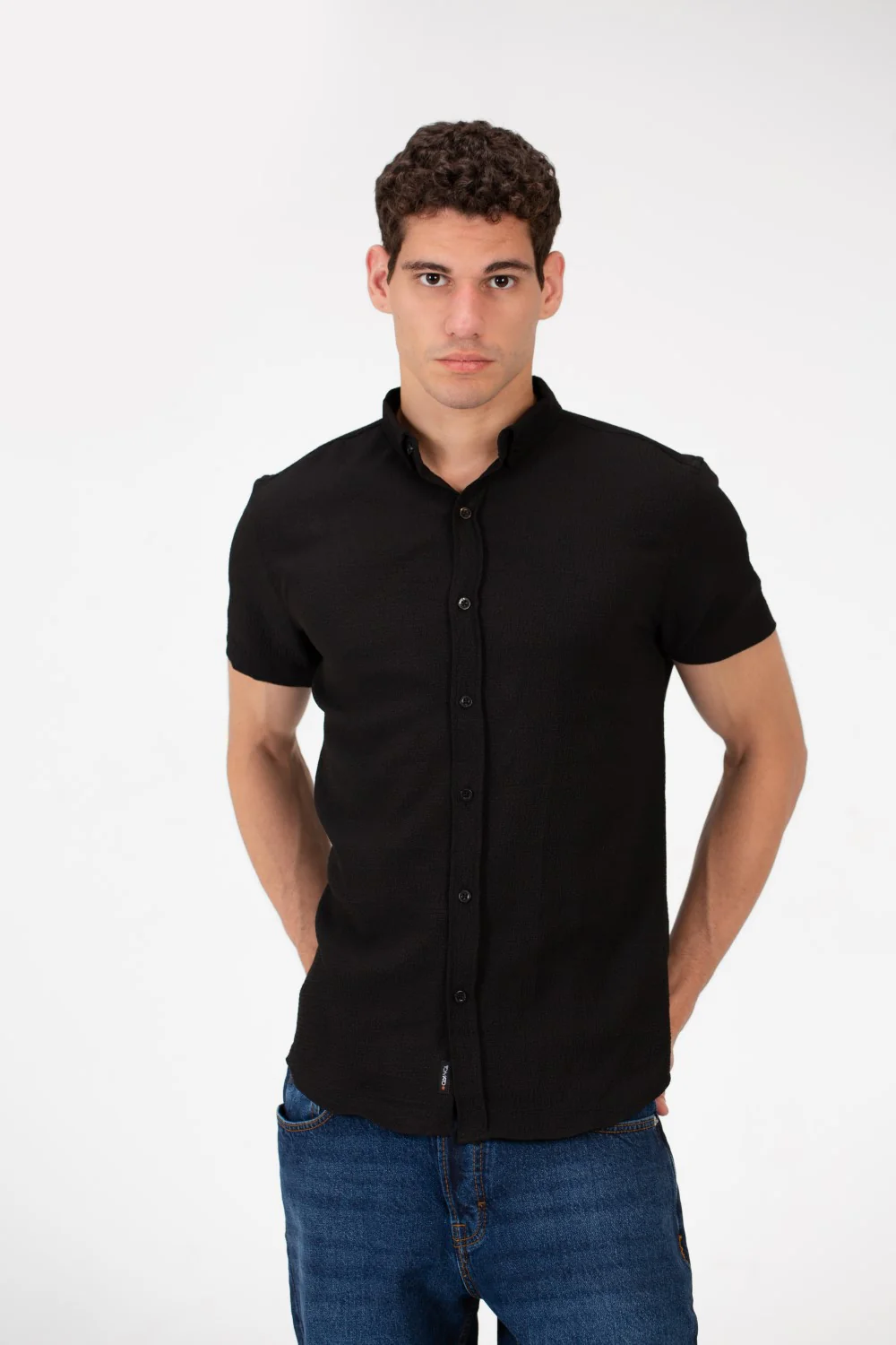 Men's Slim Fit Basic Half Sleeve Shirt - Image 5