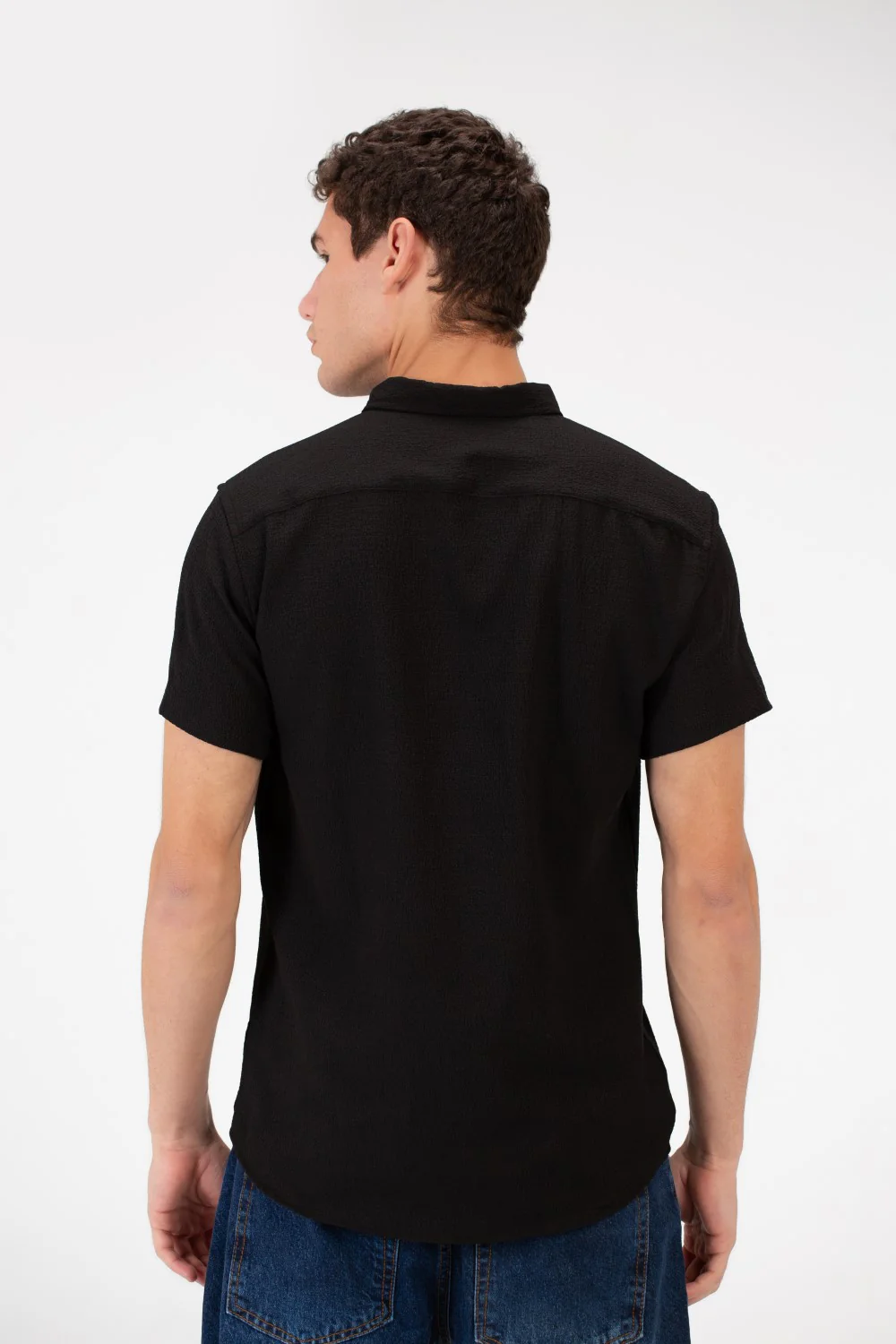 Men's Slim Fit Basic Half Sleeve Shirt - Image 6
