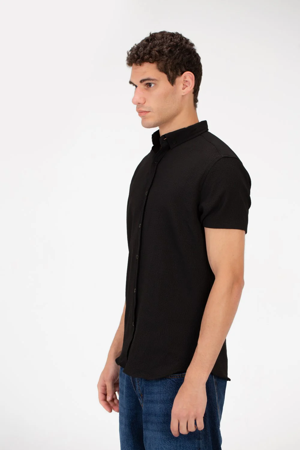 Men's Slim Fit Basic Half Sleeve Shirt - Image 7