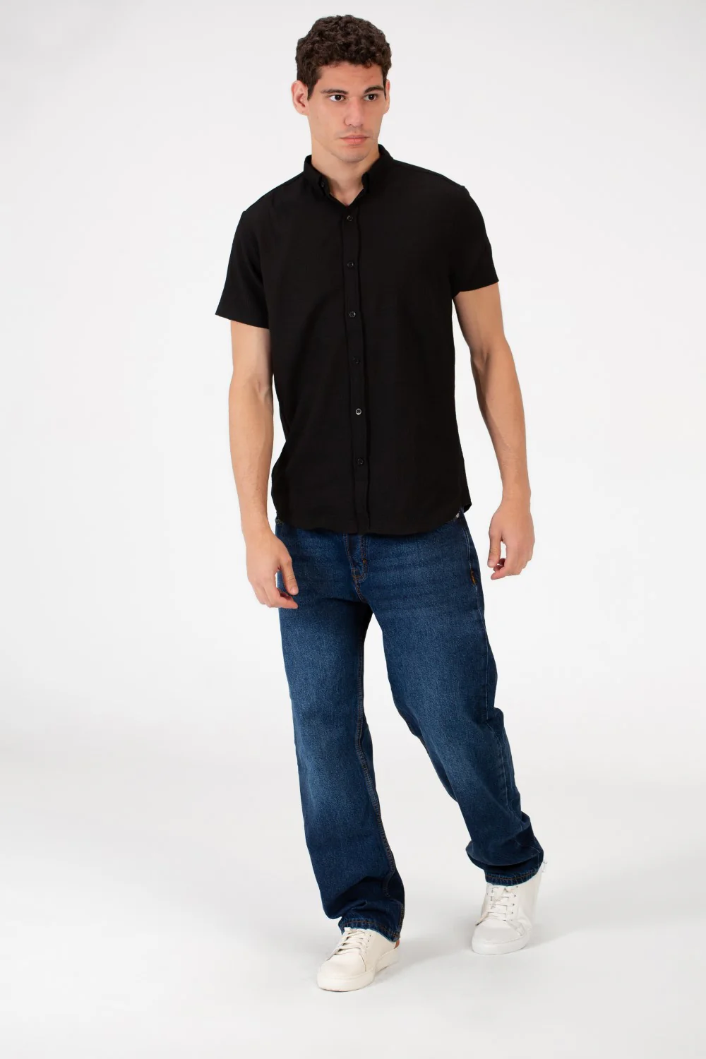 Men's Slim Fit Basic Half Sleeve Shirt - Image 8