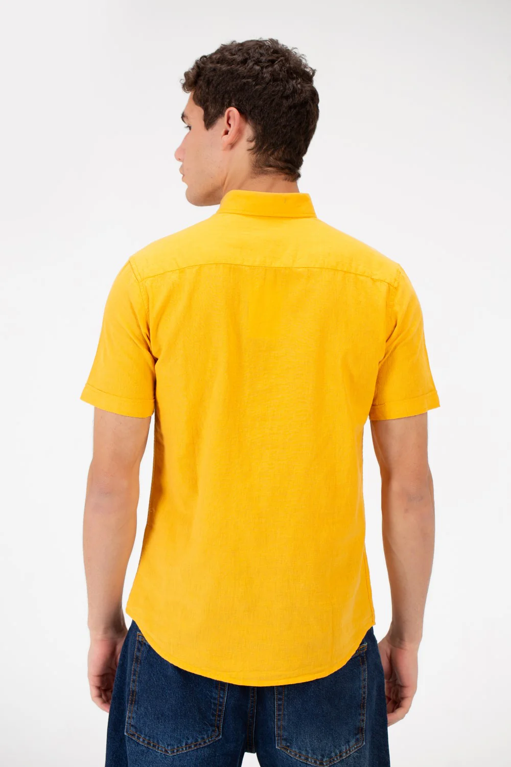 Men's Slim Fit Basic Half Sleeved Shirt - Image 14
