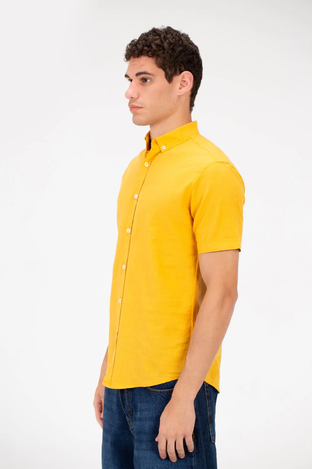 Men's Slim Fit Basic Half Sleeved Shirt - Image 15