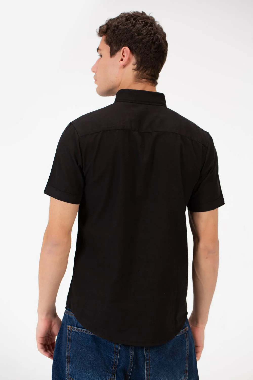 Men's Slim Fit Basic Half Sleeved Shirt - Image 2