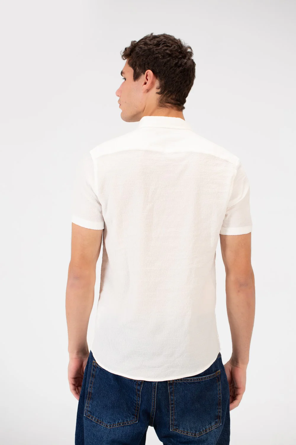 Men's Slim Fit Basic Half Sleeved Shirt - Image 22