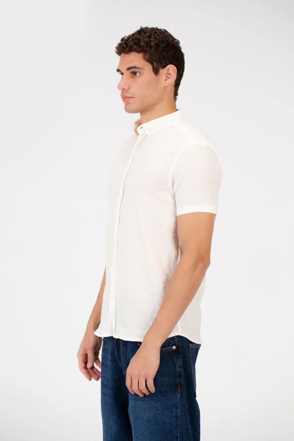 Men's Slim Fit Basic Half Sleeved Shirt - Image 23