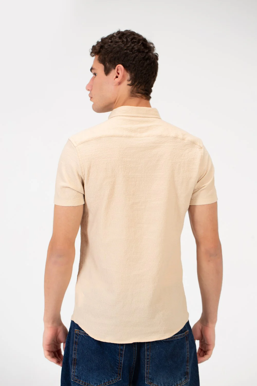 Men's Slim Fit Basic Half Sleeved Shirt - Image 26