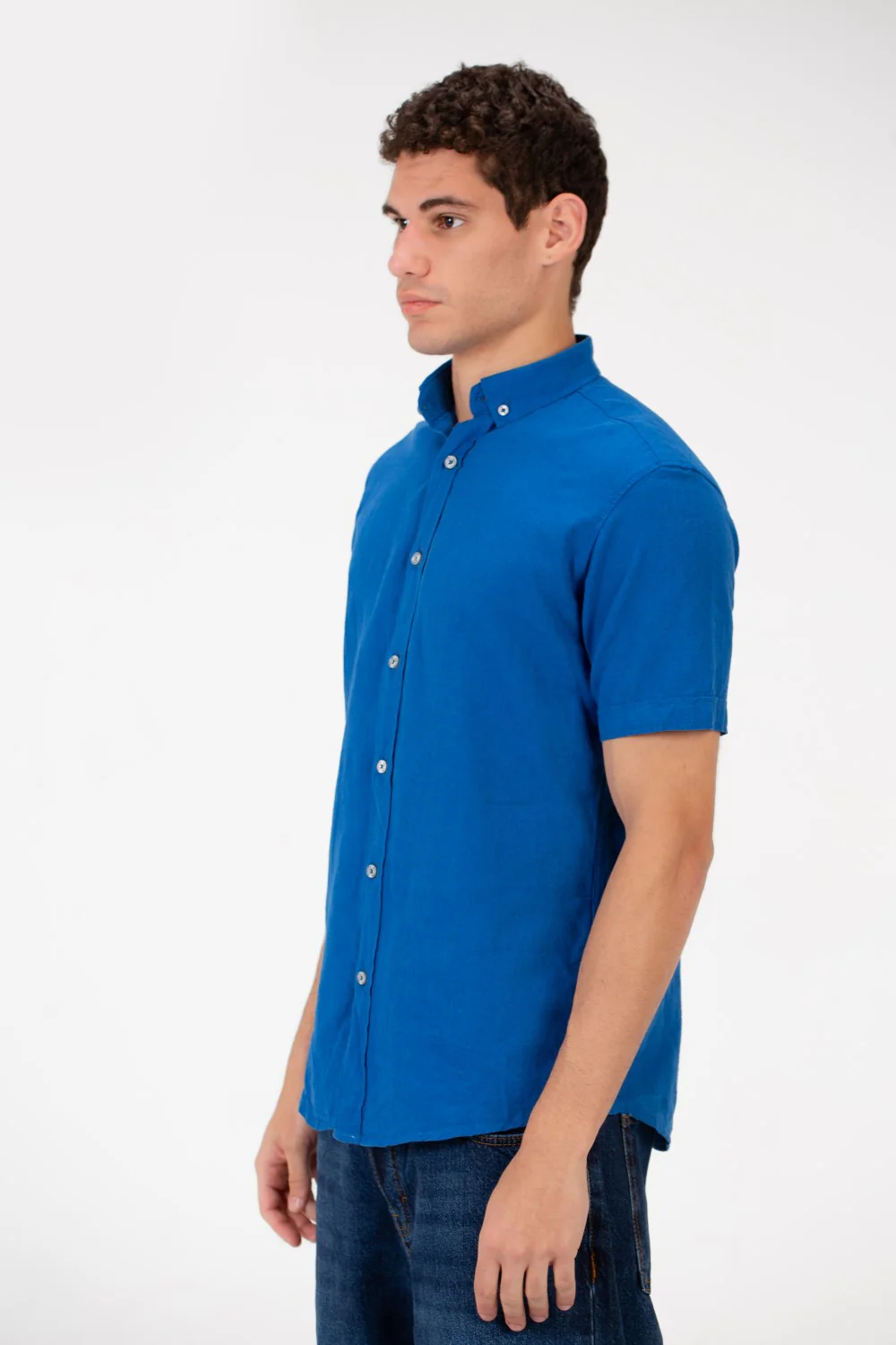 Men's Slim Fit Basic Half Sleeved Shirt - Image 32