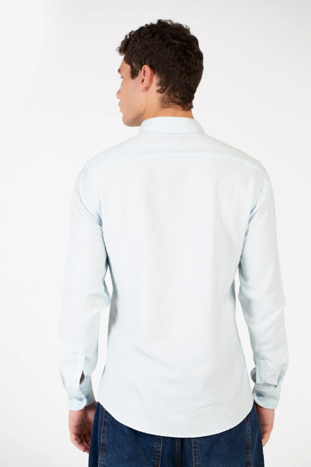 Men's Slim Fit Basic Long Sleeve Shirt - Image 6