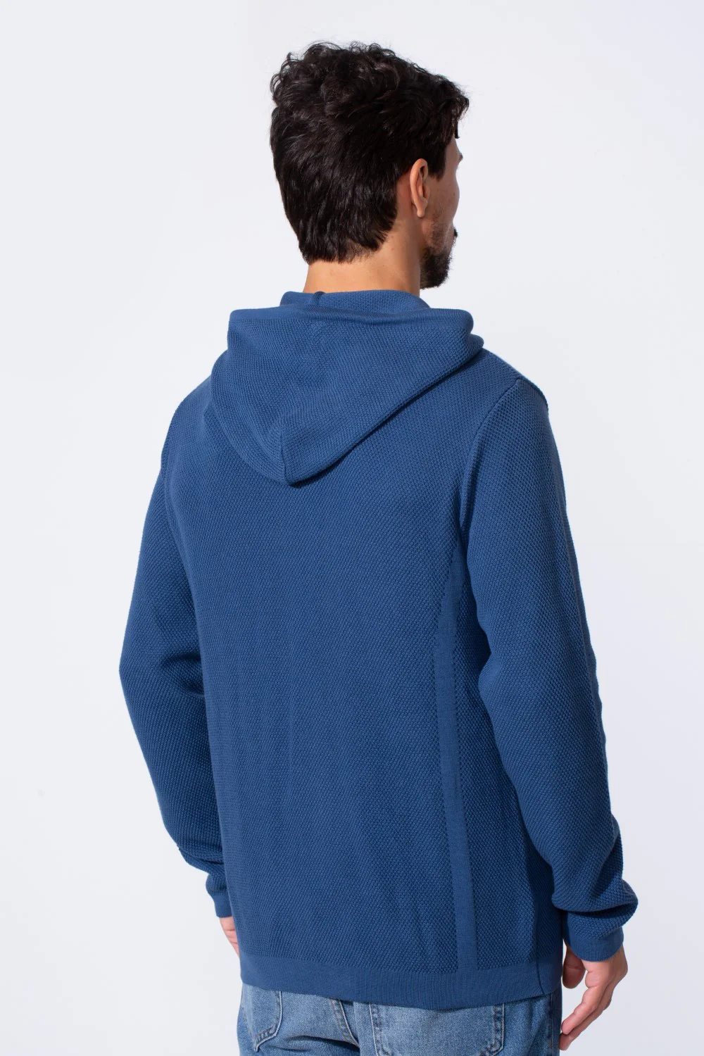 Men's Slim Fit Cotton Hood Pullover With Long Sleeves And Pockets - Image 6