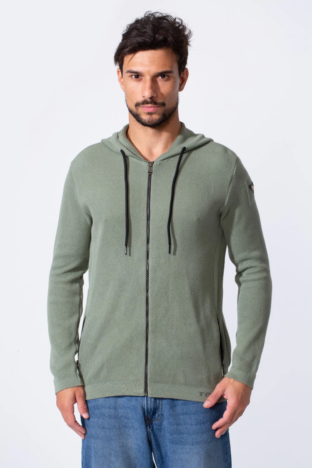 Men's Slim Fit Cotton Hood Pullover With Long Sleeves And Pockets - Image 9