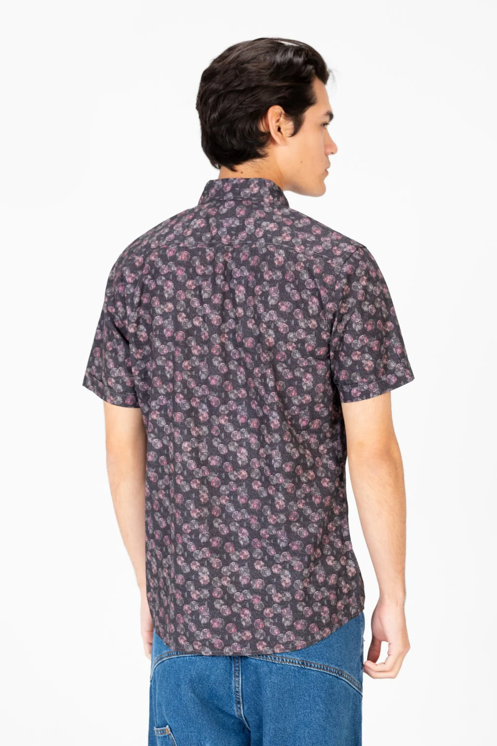 Men's Slim Fit Dotted Half Sleeve Shirt - Image 2