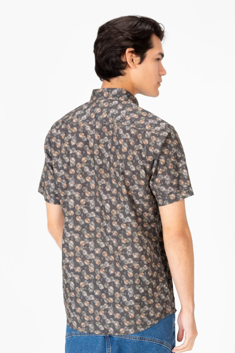 Men's Slim Fit Dotted Half Sleeve Shirt - Image 6