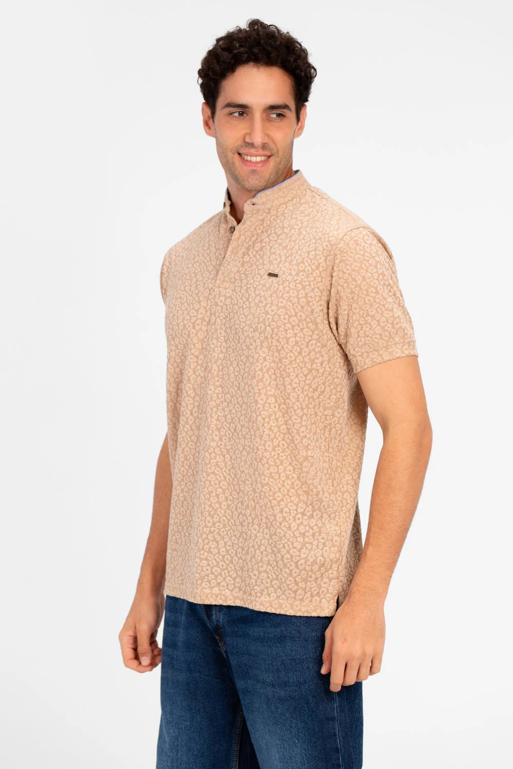 Men's Slim Fit Dotted Polo T-shirt In Distinctive Design - Image 11
