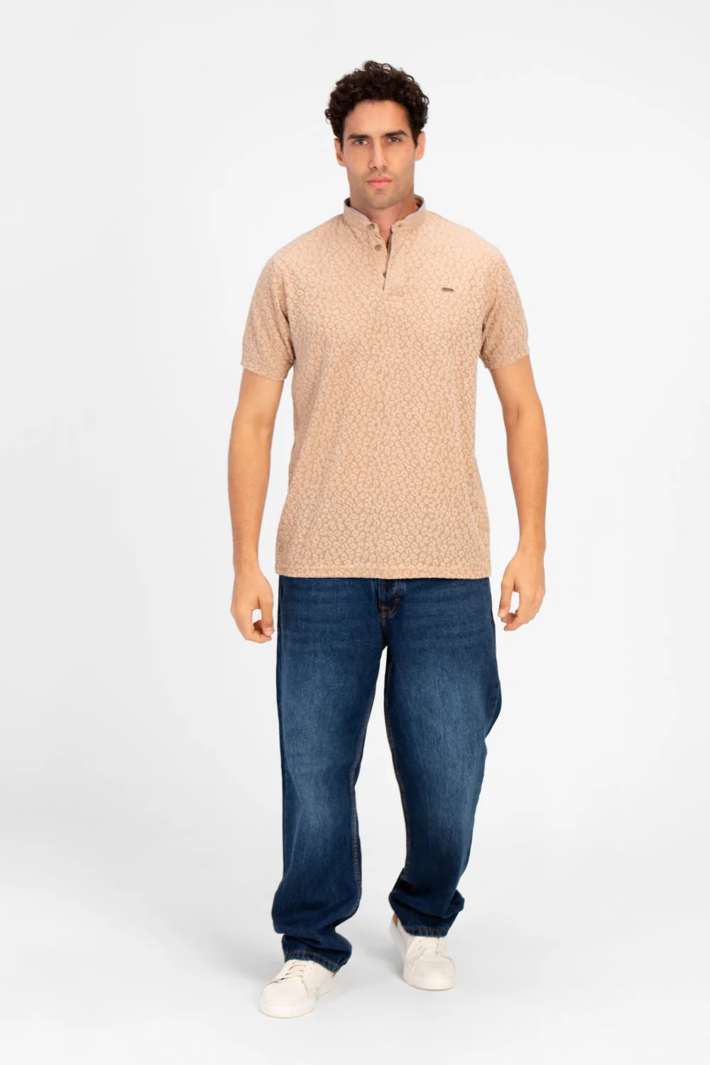 Men's Slim Fit Dotted Polo T-shirt In Distinctive Design - Image 12