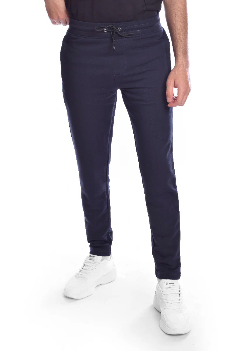 Men's Slim Fit Elasticated Waist Sports Unique Cut Sweatpants - Image 4