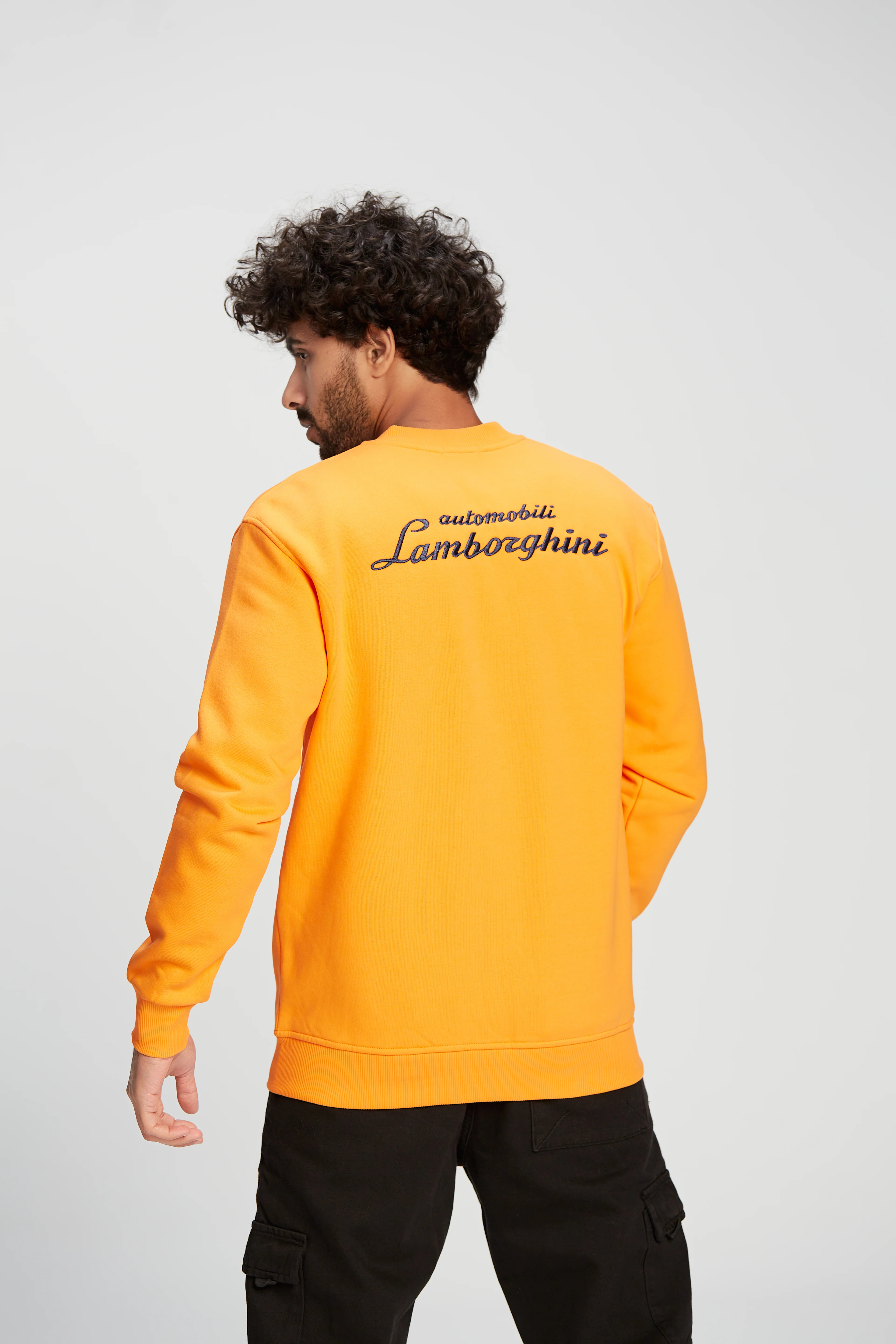 Men's Slim Fit Full Zipper Padded Front & Back Printed Melton Sweatshirt - Image 2